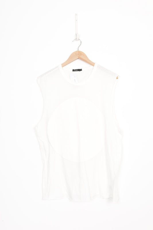 Bassike Womens White Top Size M