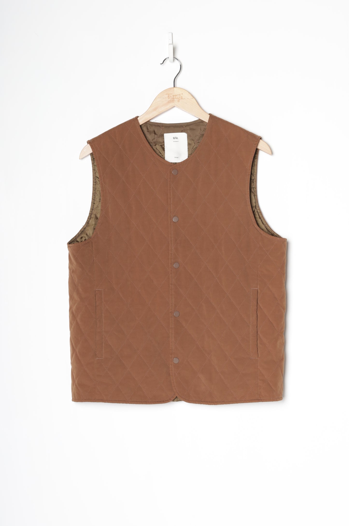 U/lc. Mens Brown Vest Size L