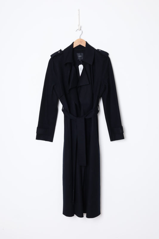 Saba Womens Black Coat Size 12