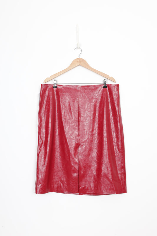 Witchery Womens Red Skirt Size 16