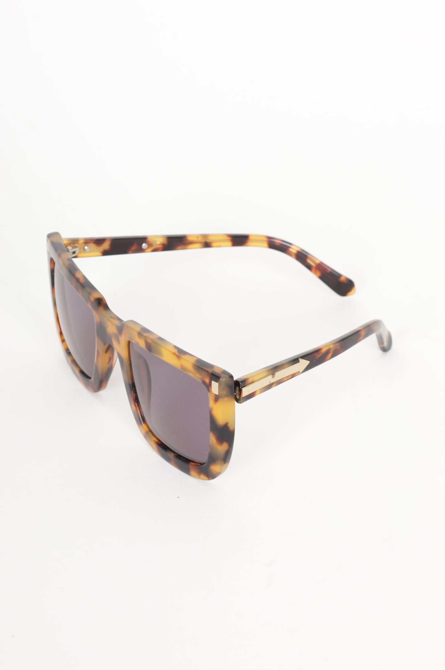 Karen Walker Womens Black Sunglasses Size O/S