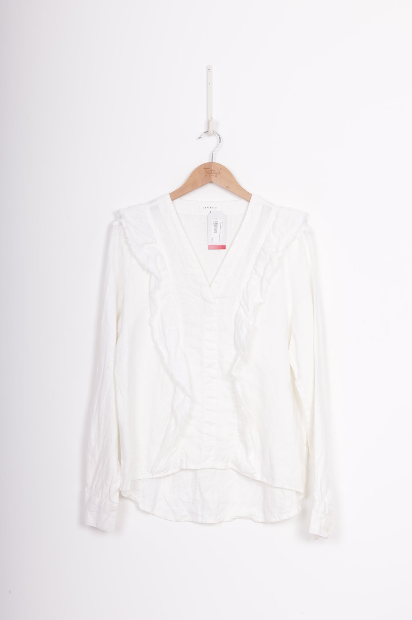 Superette Womens White Blouse Size UK 6