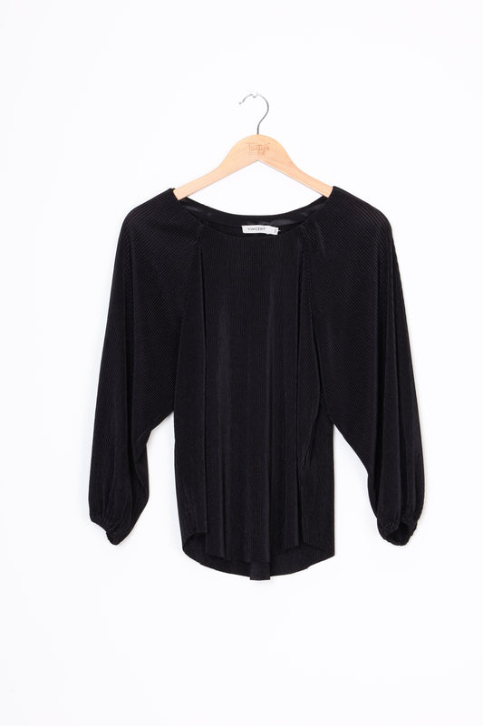 Vincent Womens Black Top Size 10