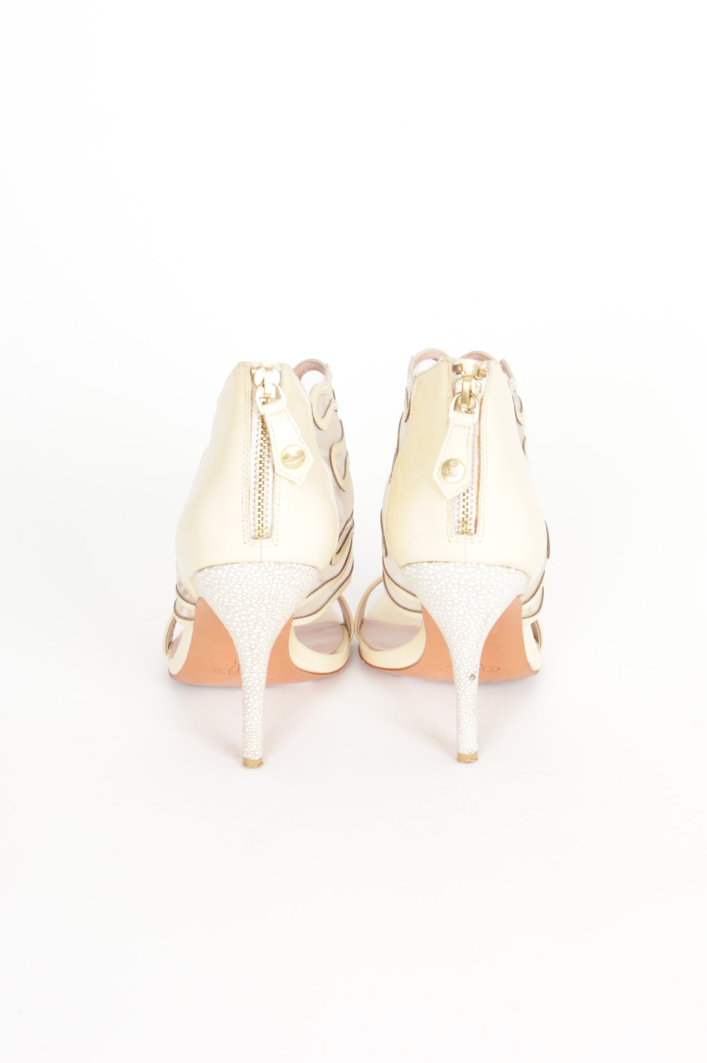 Vivienne Westwood Womens Cream Heels Size 39