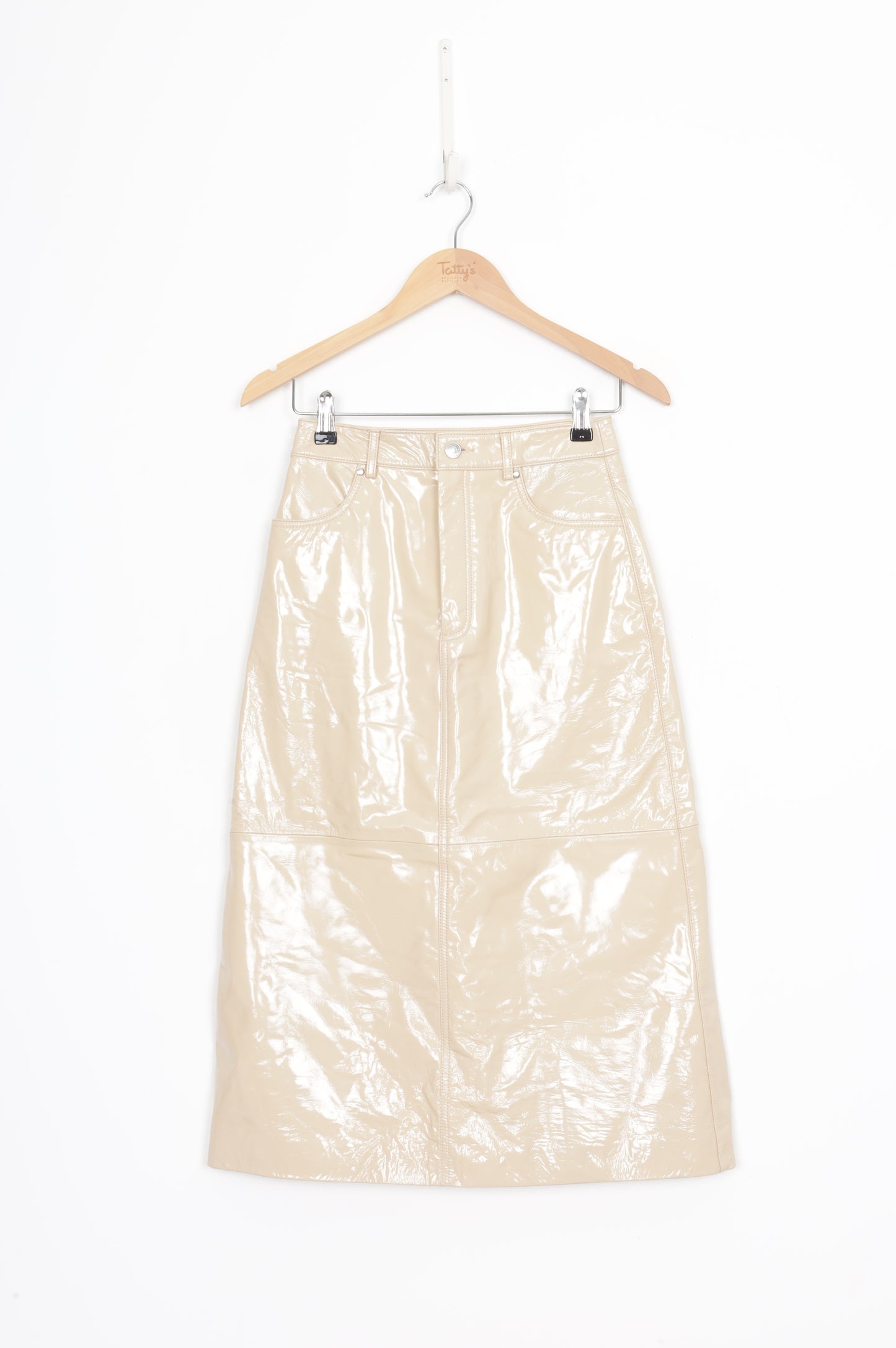 Ena Pelly Womens Beige Skirt Size 6