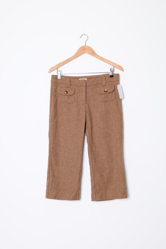Burberry Womens Brown Pants Size 8