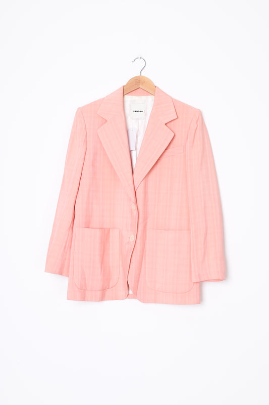 Sandro Womens Pink Blazer Size 34