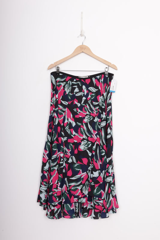 Diane von Furstenberg Womens Black Skirt Size L