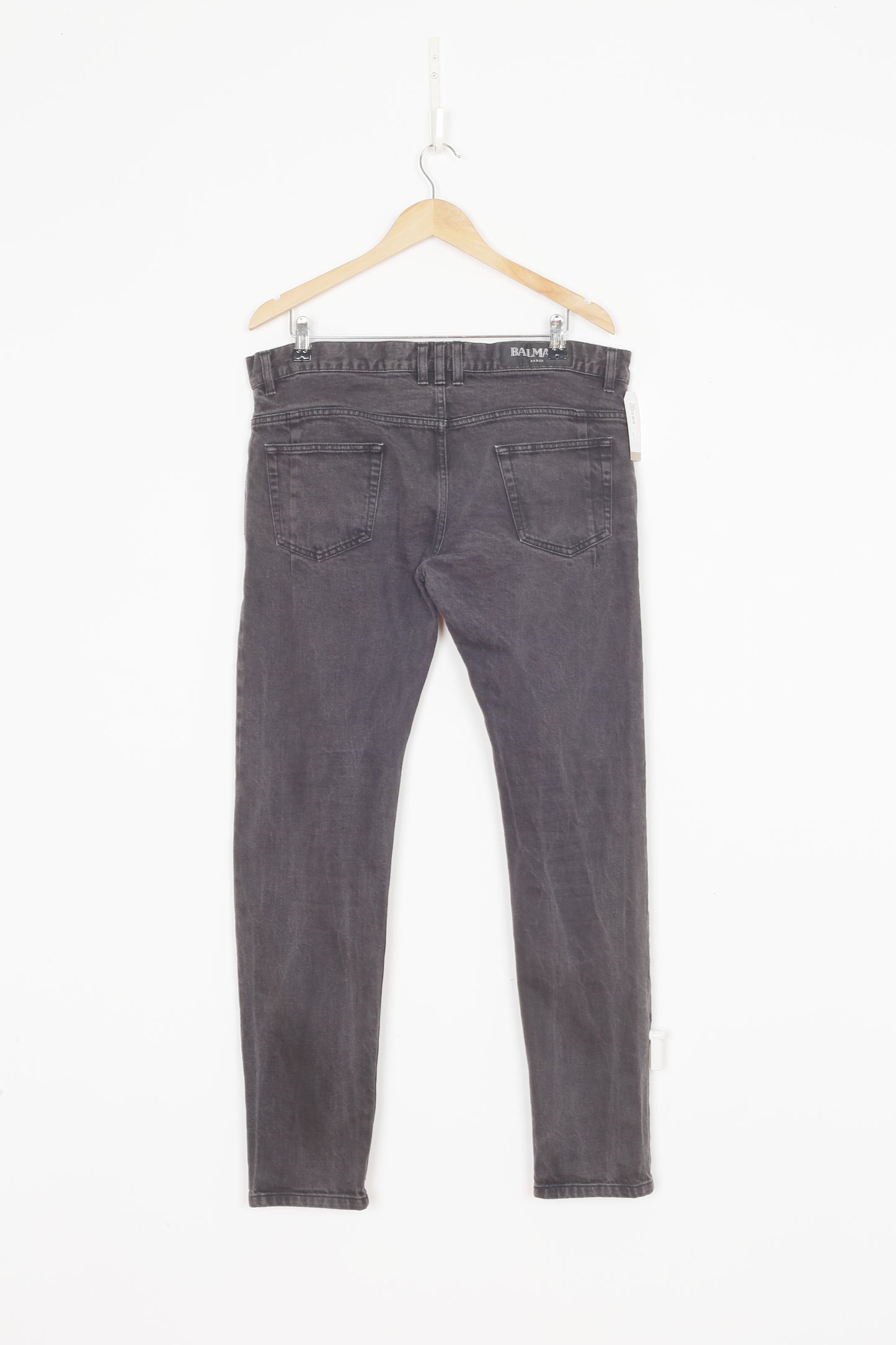 Balmain Mens Grey Jeans Size 36