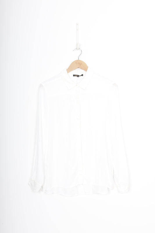 Maje Womens White Shirt Size 2