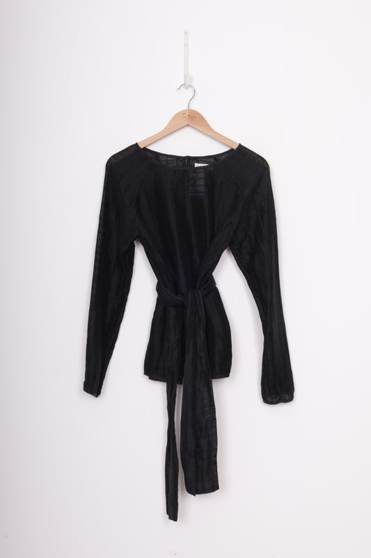 Marle Womens Black Blouse Size 10