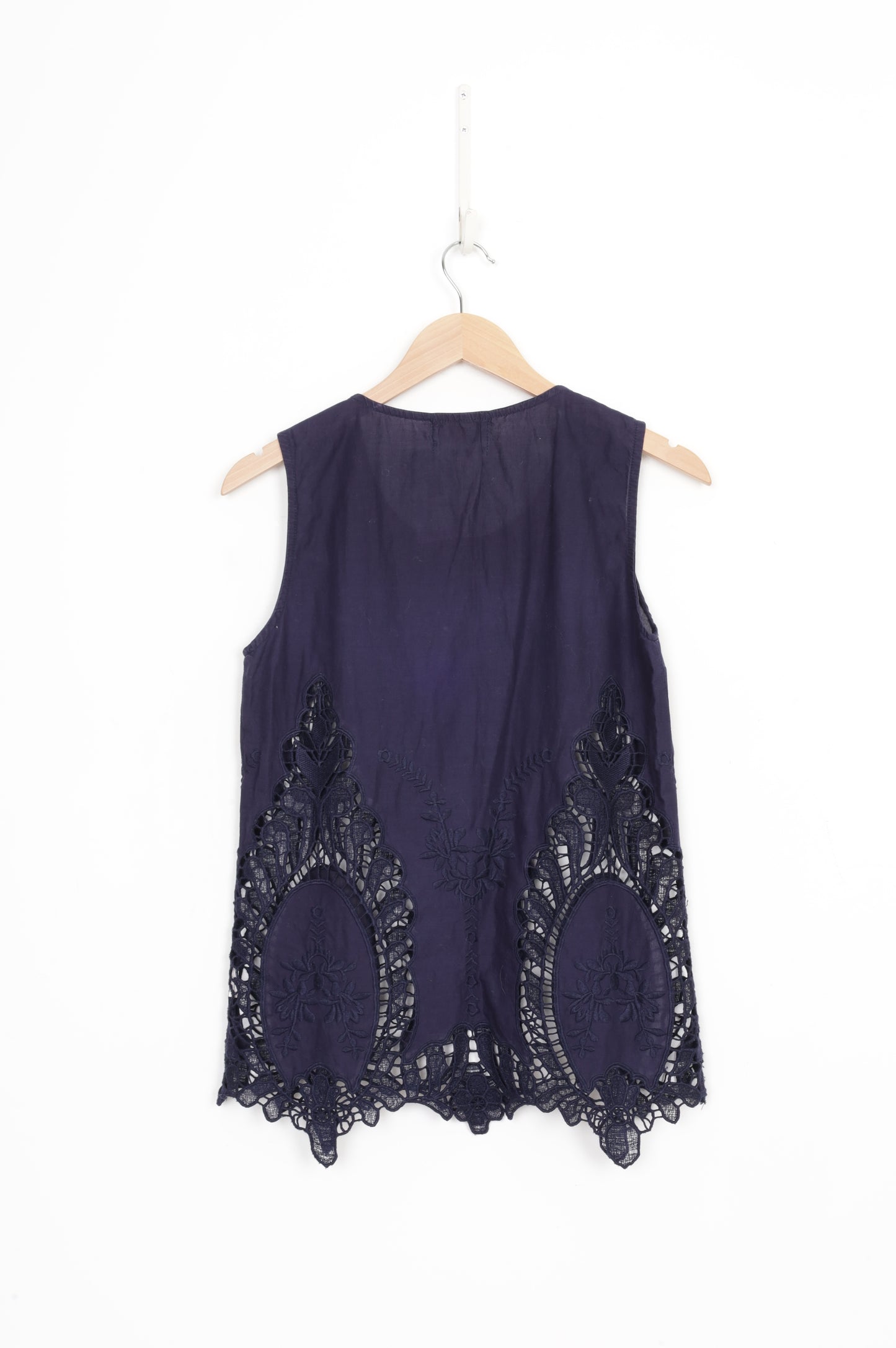 I AM Womens Blue Top Size 10