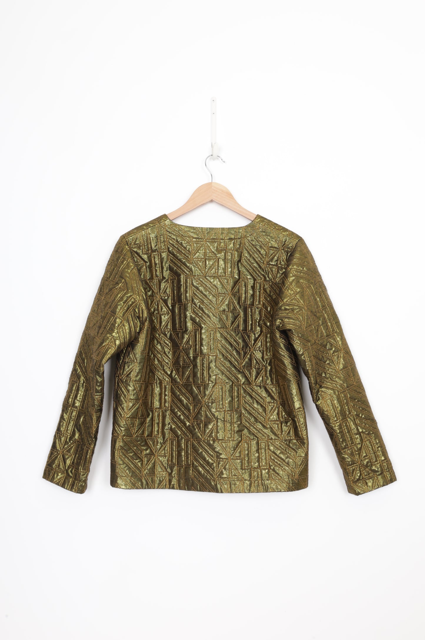 Leon & Harper Womens Metallic Jacket Size S