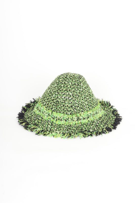Lanvin Womens Green  Hat Size 58