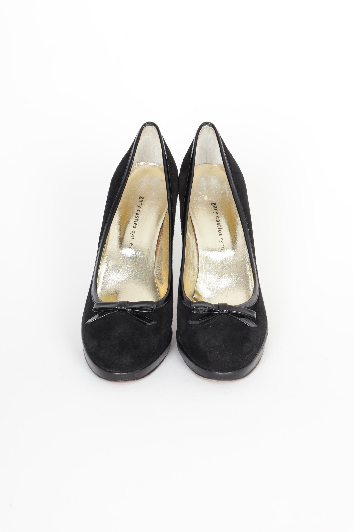 Grey castles Womens Black Heels Size 38