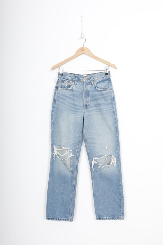 RE/DONE Womens Blue Jeans Size W 24