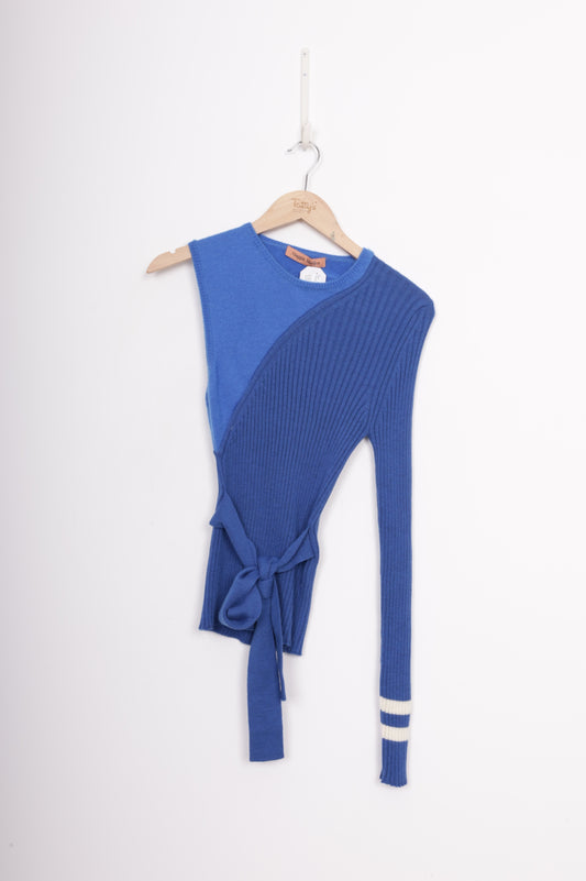 Maggie Marilyn Womens Blue Top Size M