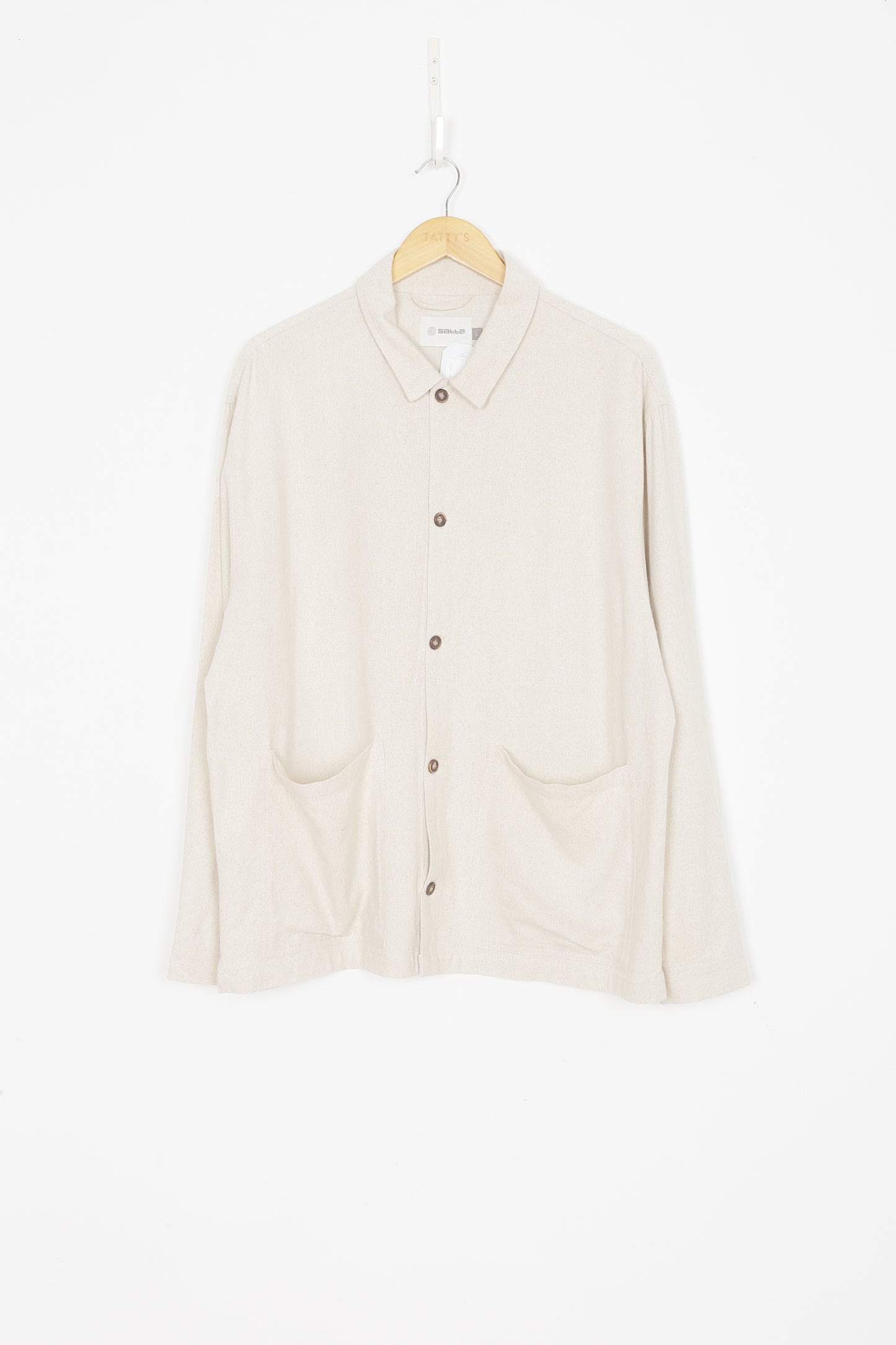 Satta Mens Beige Shirt Size L