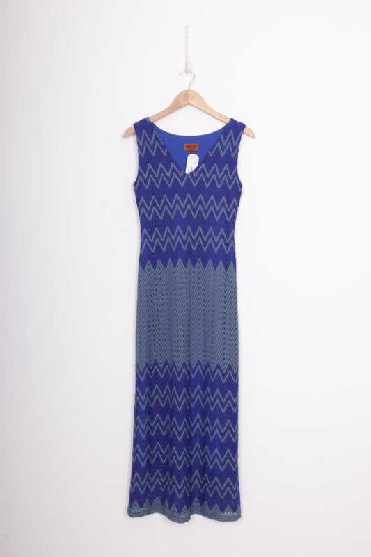 Missoni Womens Blue Dress Size M