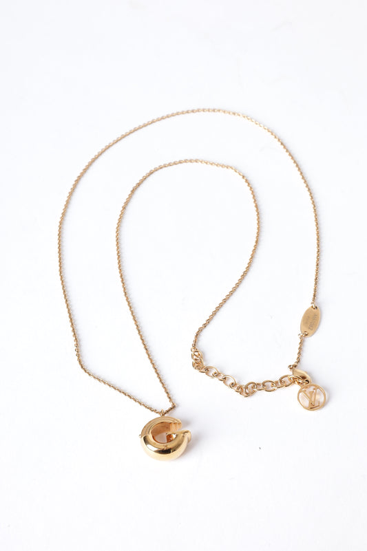 Louis Vuitton Womens Metallic Necklace Size O/S