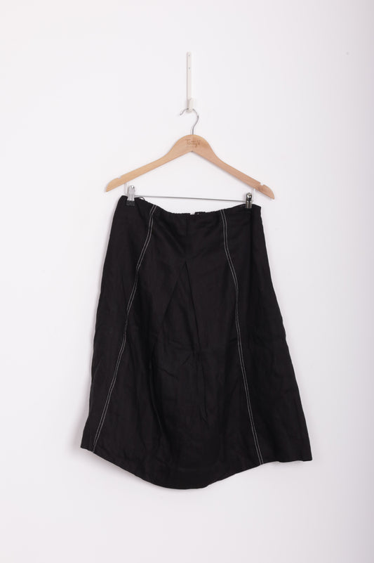 Dissh Womens Black Skirt Size 14