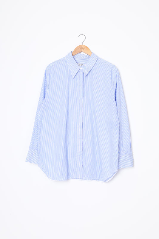 Cos Womens Blue Shirt Size EU 44