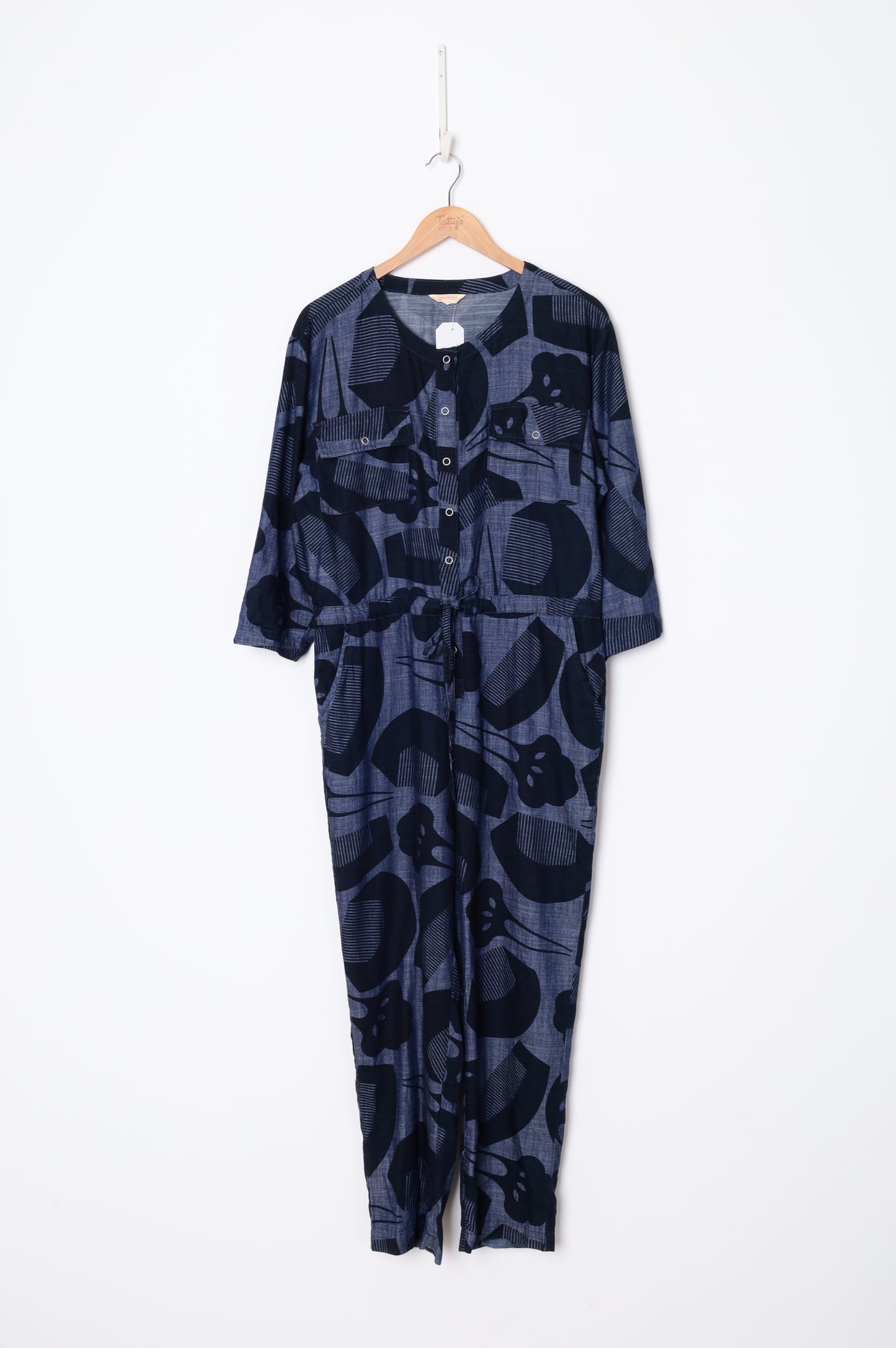 Gorman Womens Blue Jumpsuit Size 6