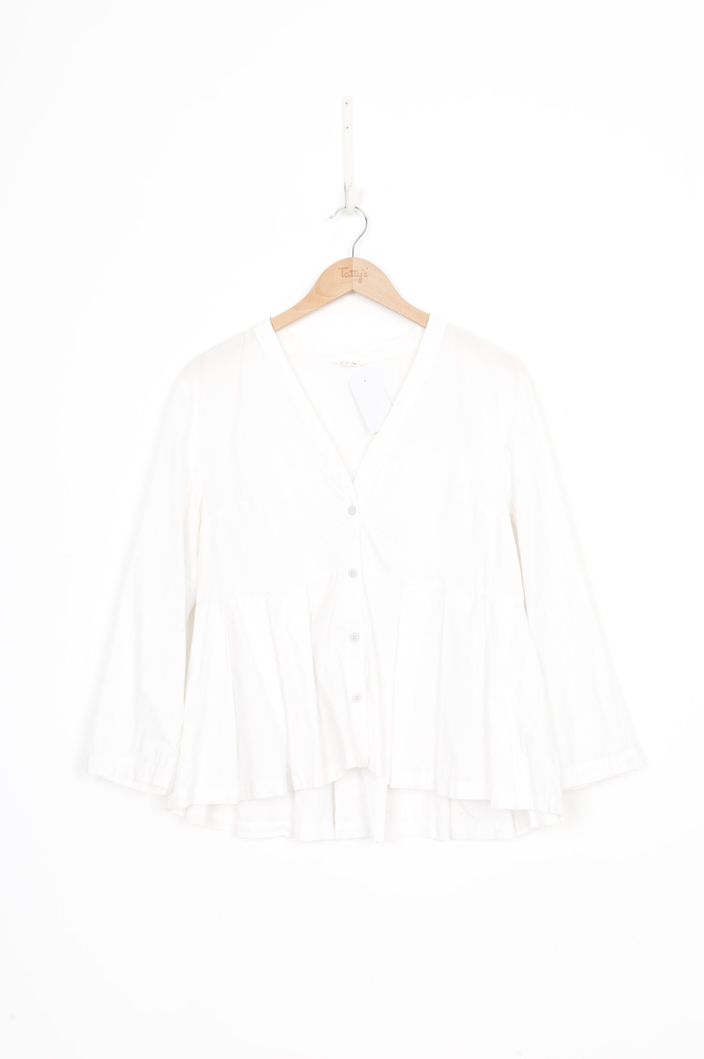 Kowtow Womens White Shirt Size S