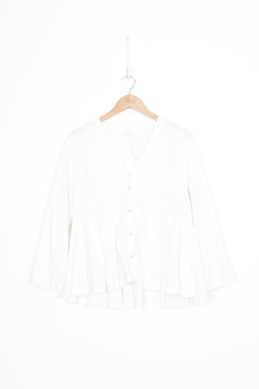 Kowtow Womens White Shirt Size S
