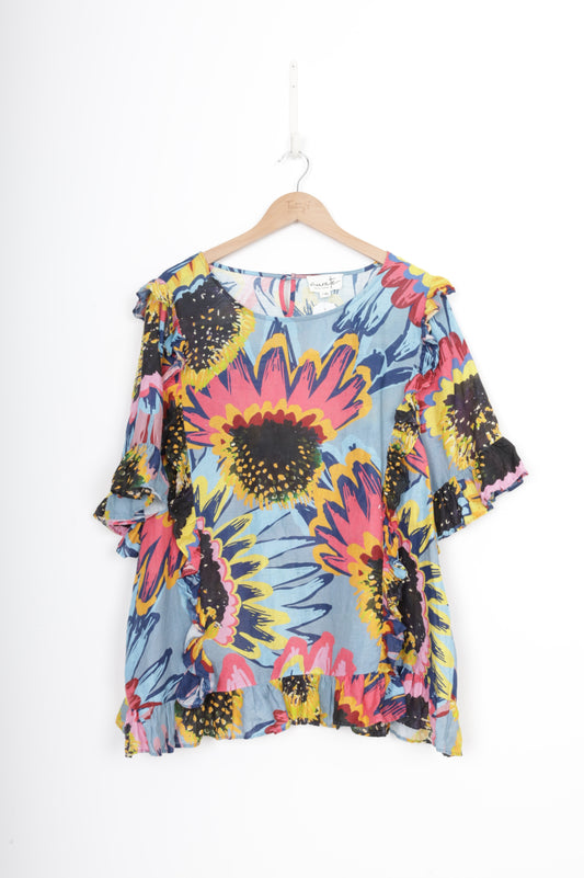 Curate Trelise Cooper Womens Blue Top Size XXL