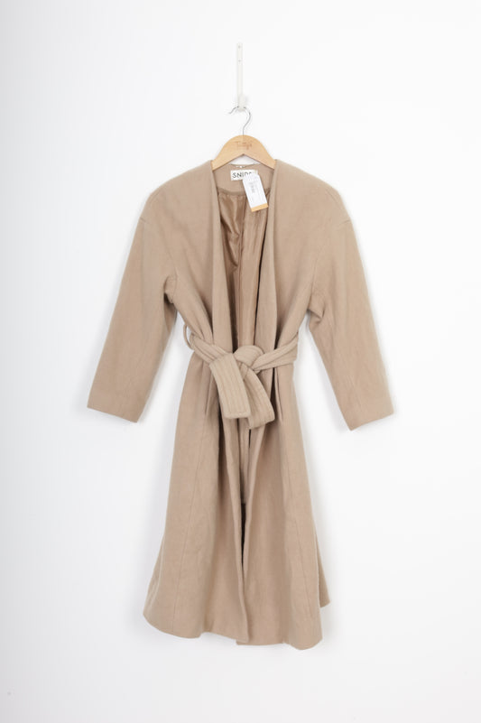 Snidel Womens Beige Coat Size 0