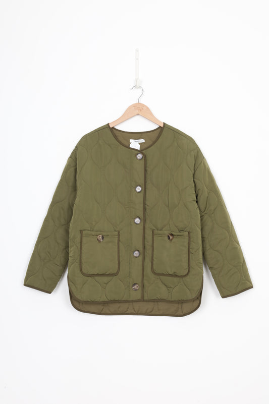 Stories Be Told Womens Green Jacket Size 10