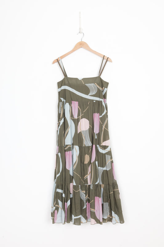 Bird & Knoll Womens Green Dress Size S