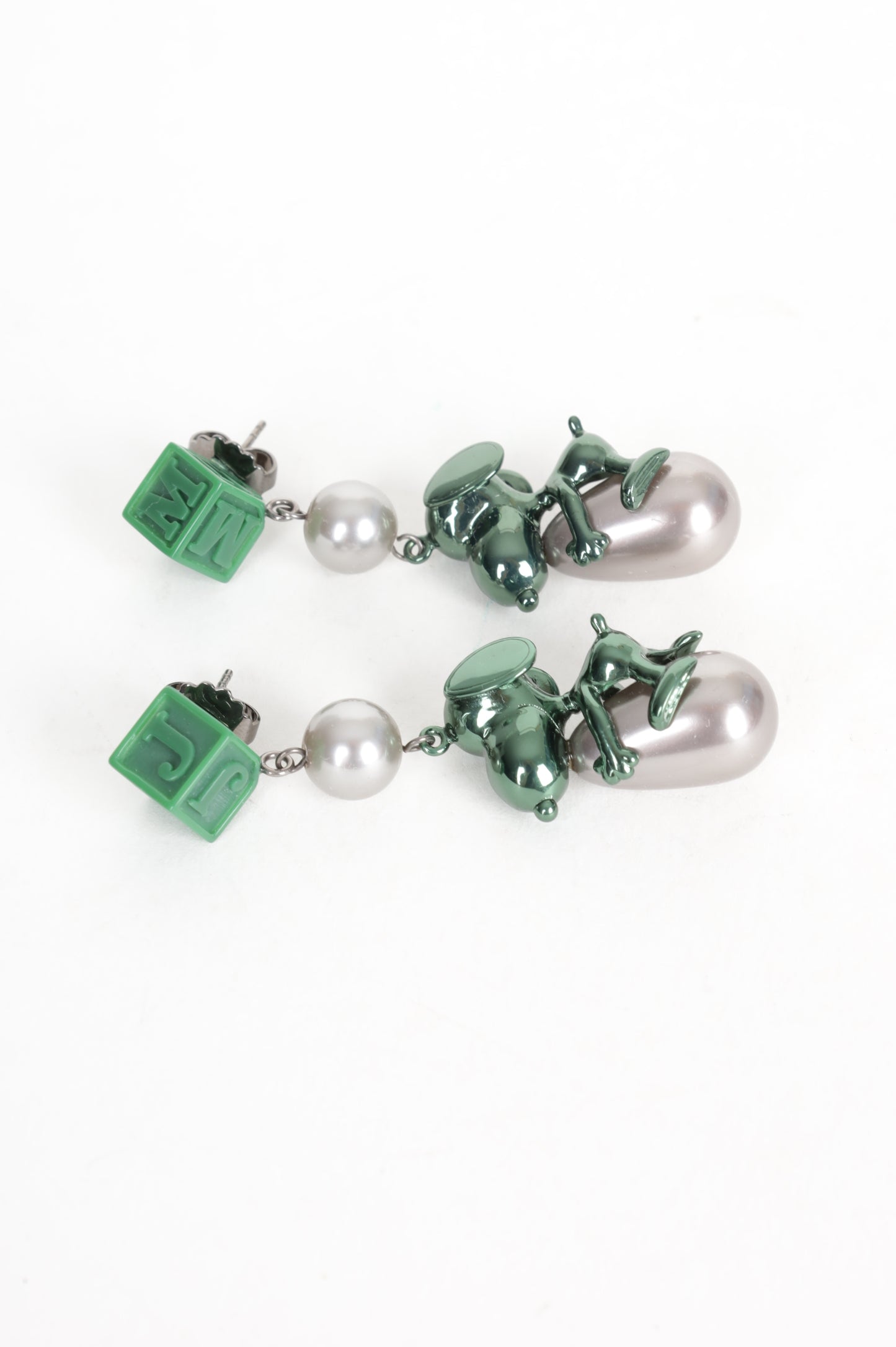 Marc Jacobs x Peanuts Womens Green Earrings Size O/S