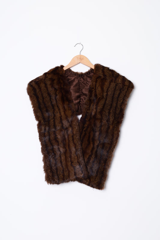 No Label Womens Brown Scarf Size O/S