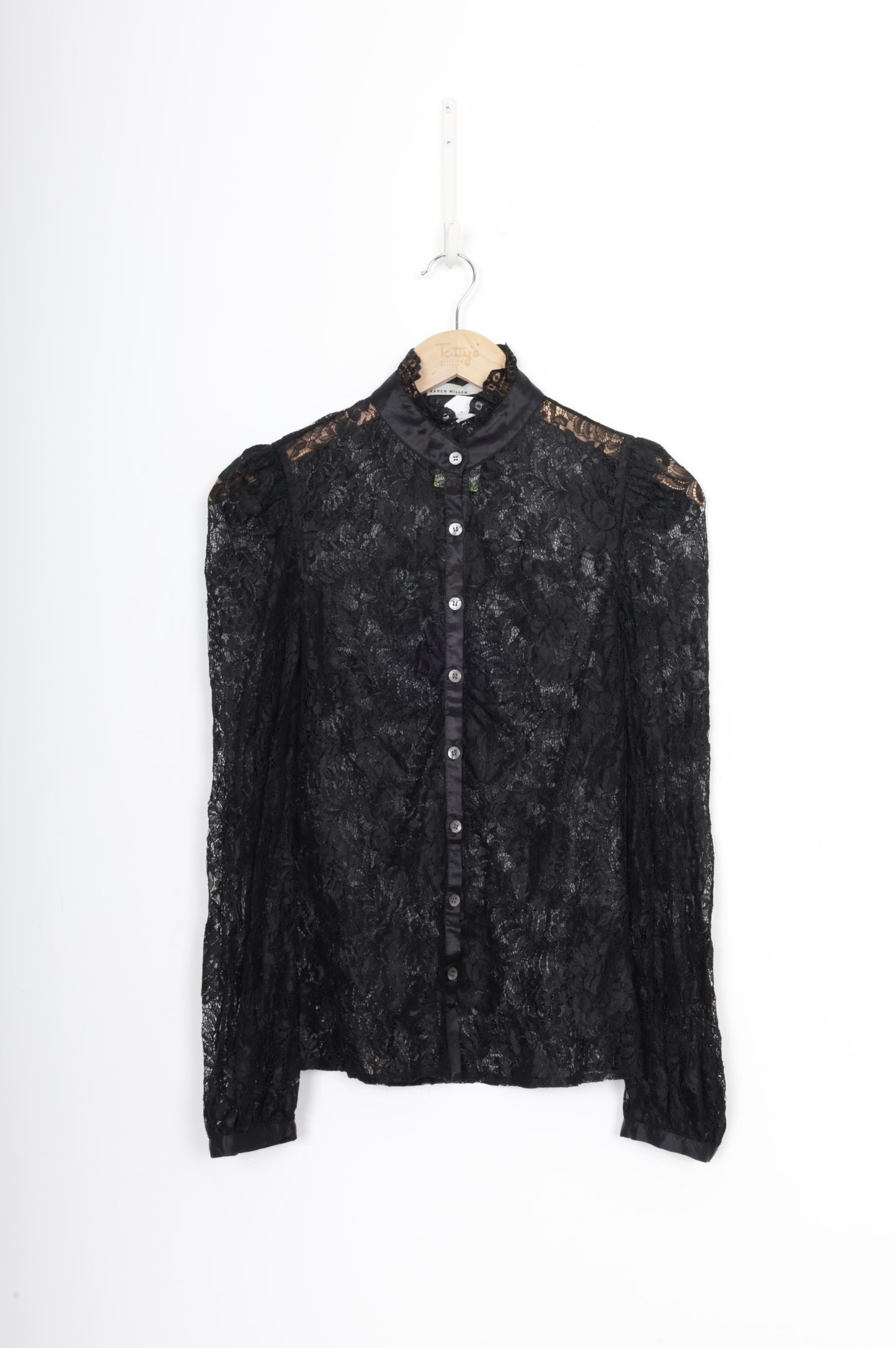 Karen Millen Womens Black Blouse Size 8