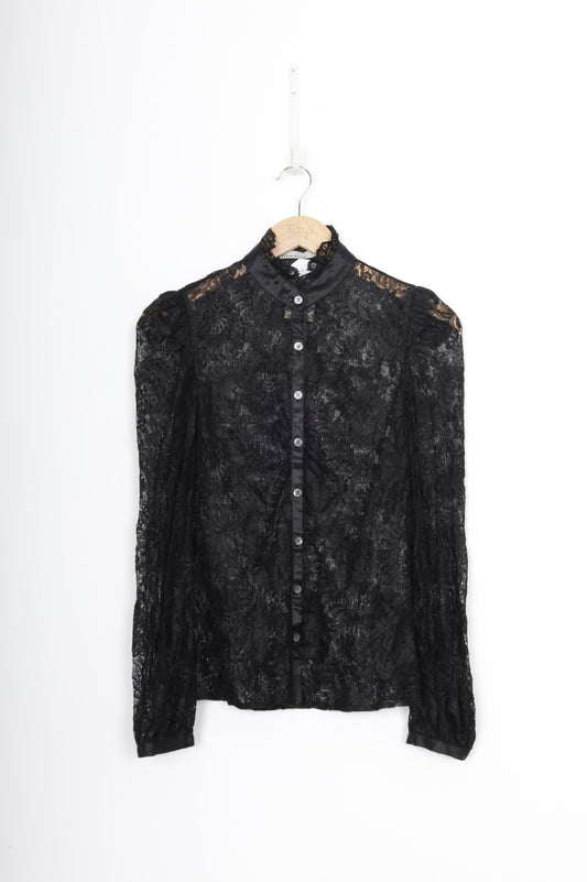 Karen Millen Womens Black Blouse Size 8