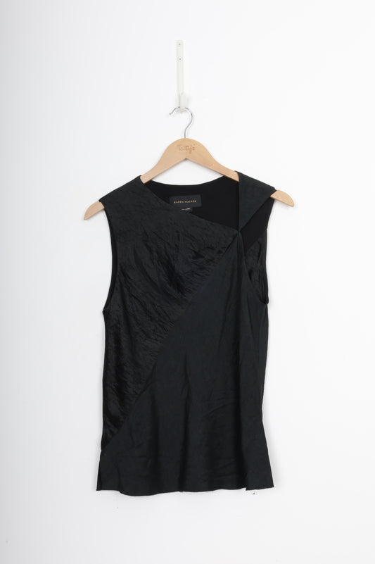 Karen Walker Womens Black Top Size 10