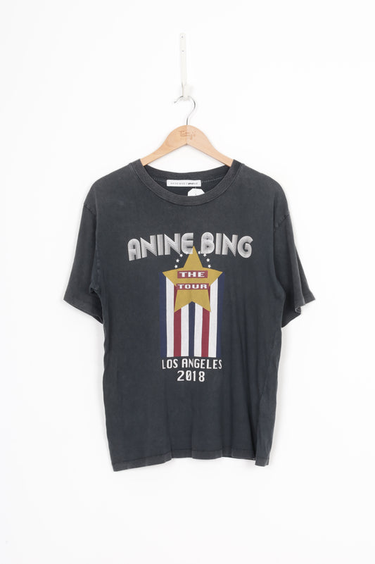 Anine Bing x Gina tricot Womens Grey T-shirt Size S