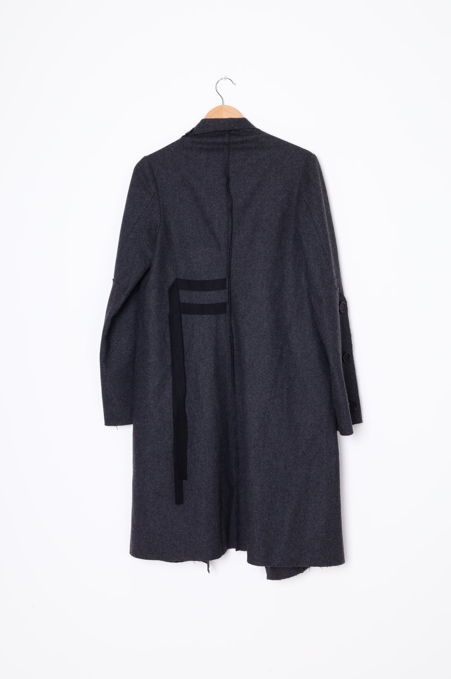 Paula Ryan Womens Grey Coat Size M