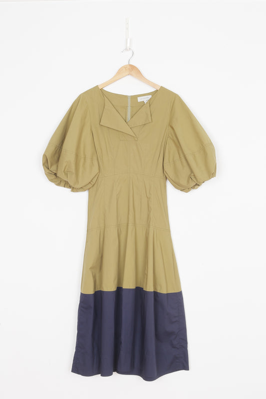 Lee Mathews Womens Green Dress Size 0