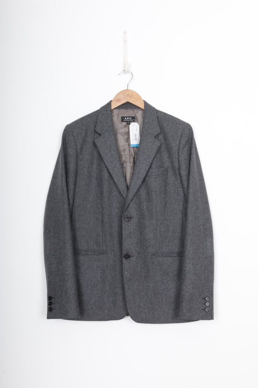 A.P.C Mens Grey Blazer Size M