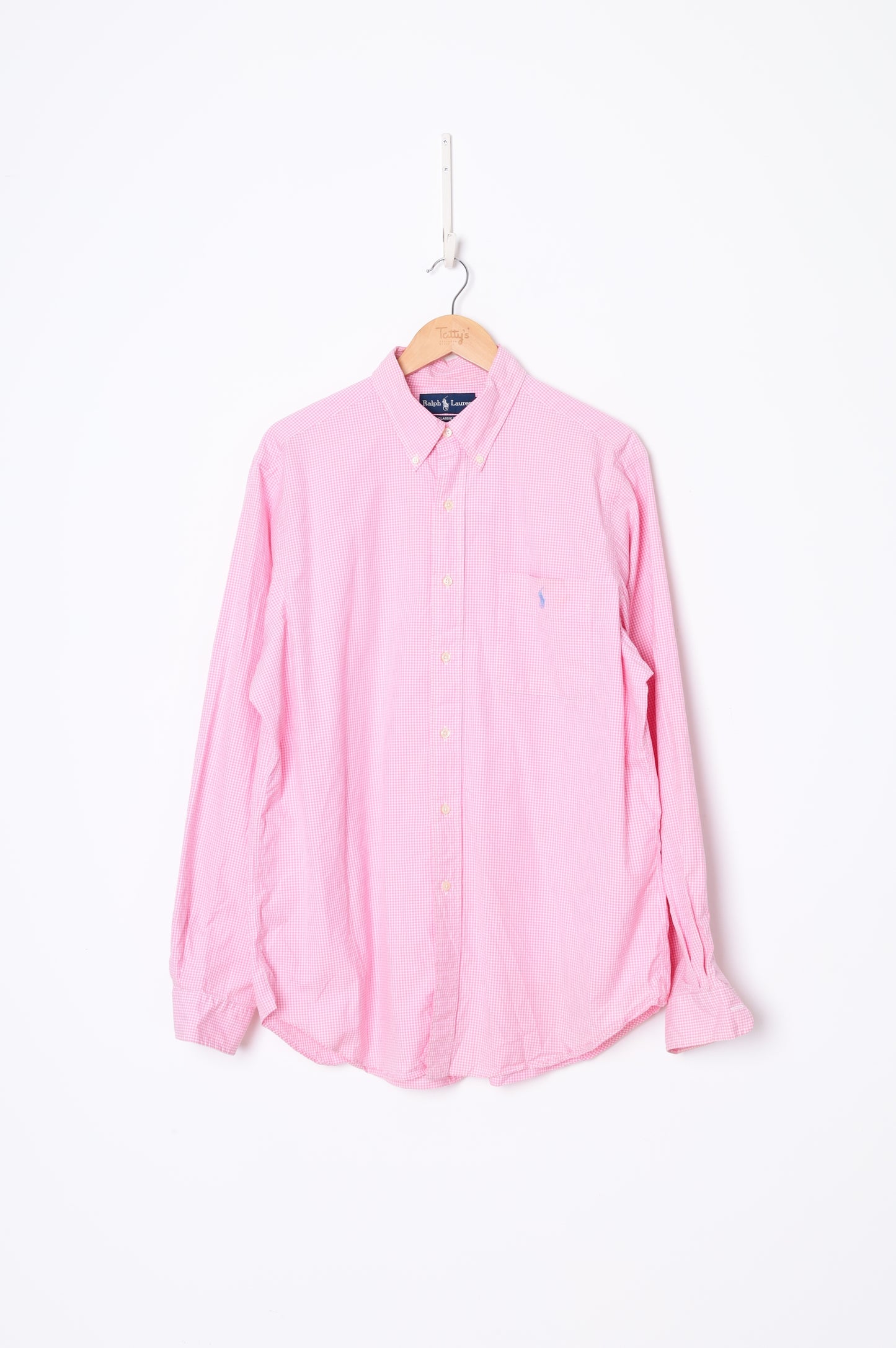 Ralph Lauren Mens Pink Shirt Size L