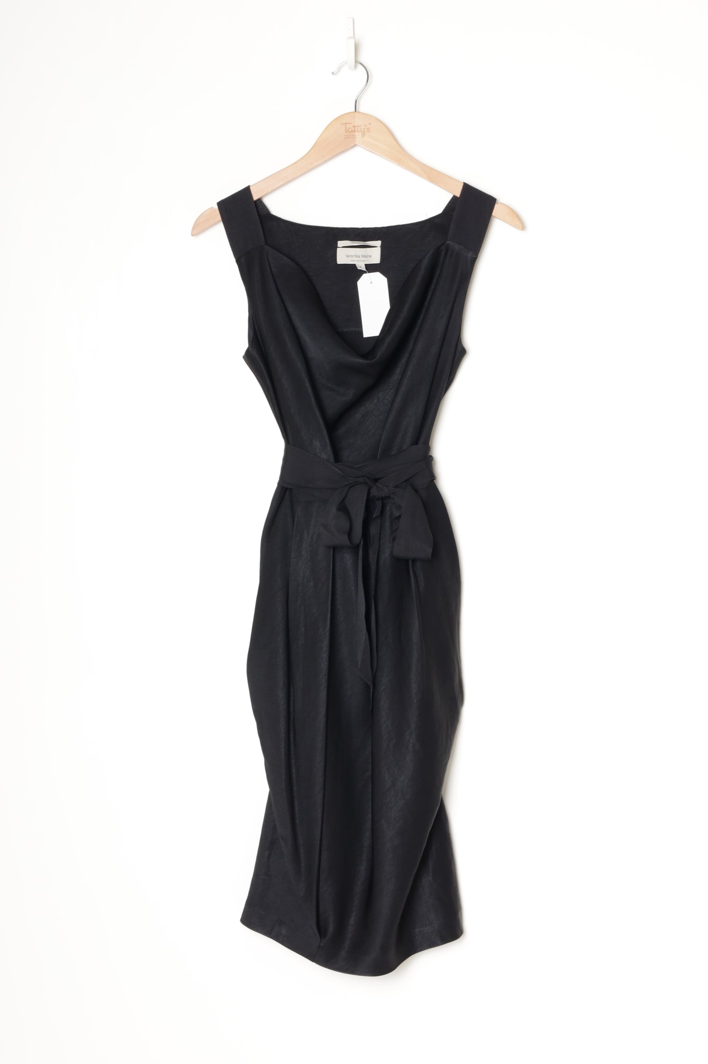 Veronika Maine Womens Black Dress Size 8