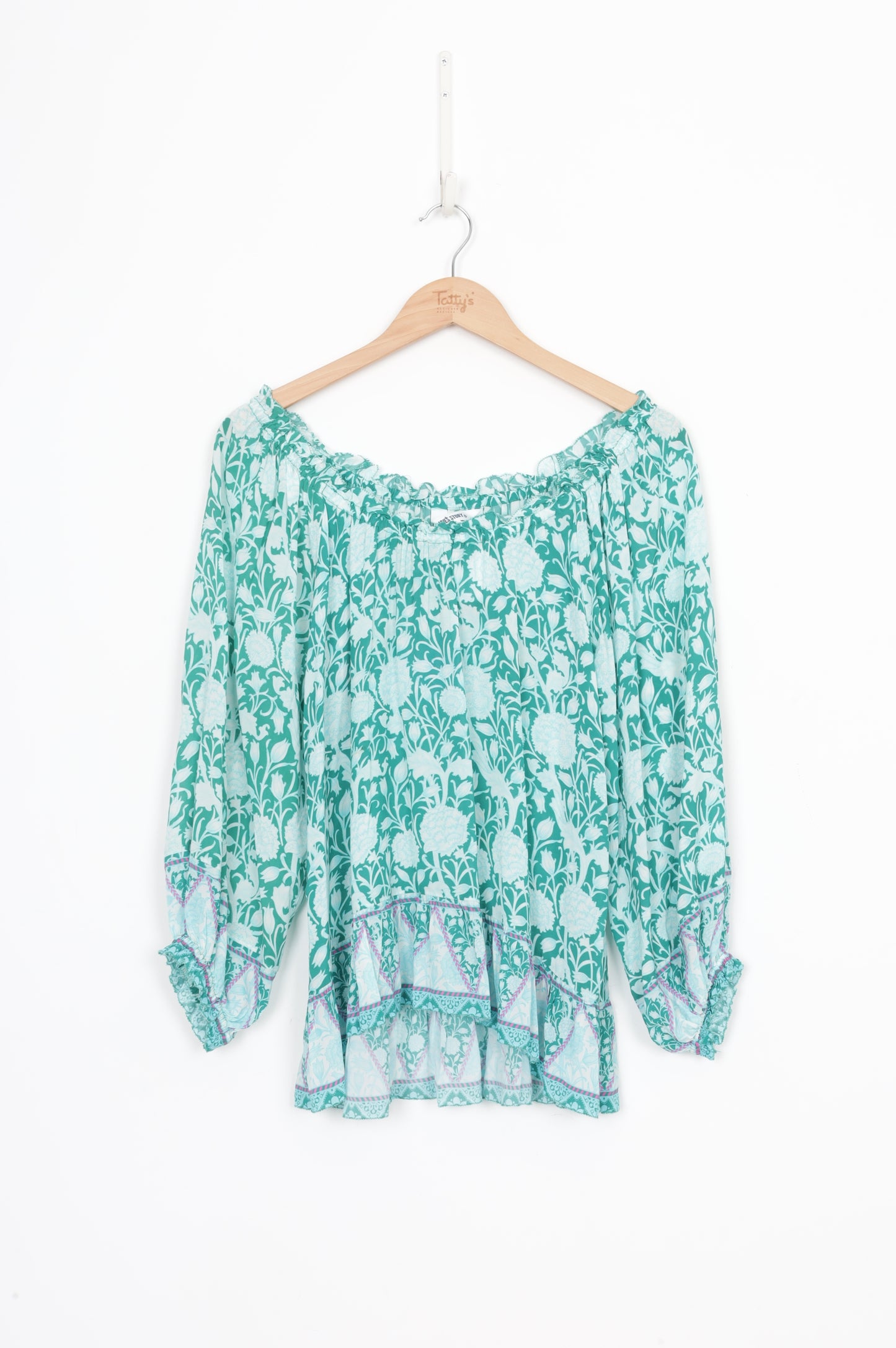 Loobies Story Womens Green Top Size 10