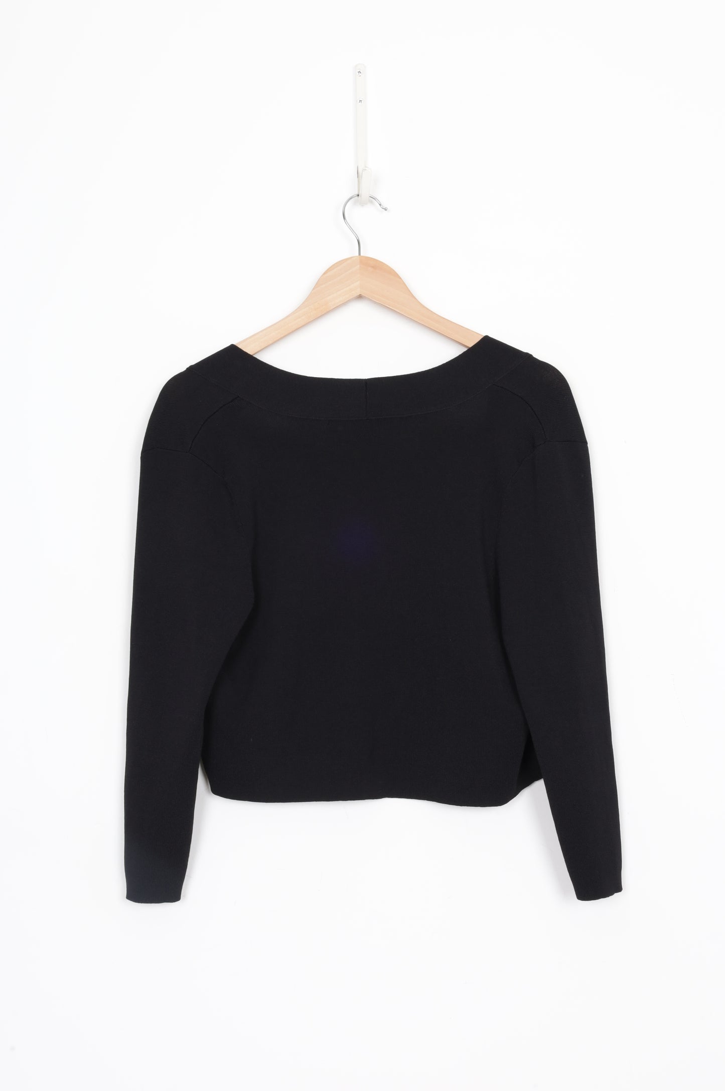 Laura Ashley Womens Black Cardigan Size L