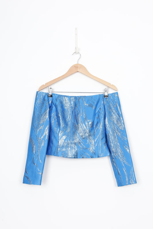 Scanlan & Theodore Womens Blue Top Size 6