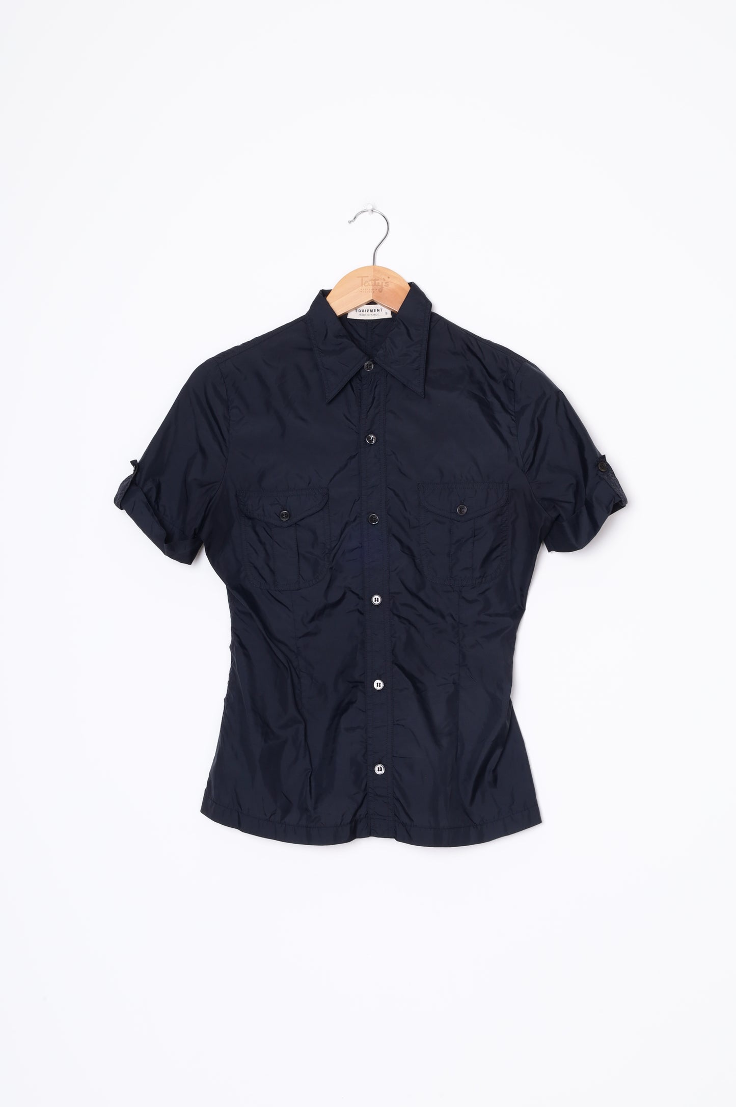 Equipment Womens Black Shirt Size S