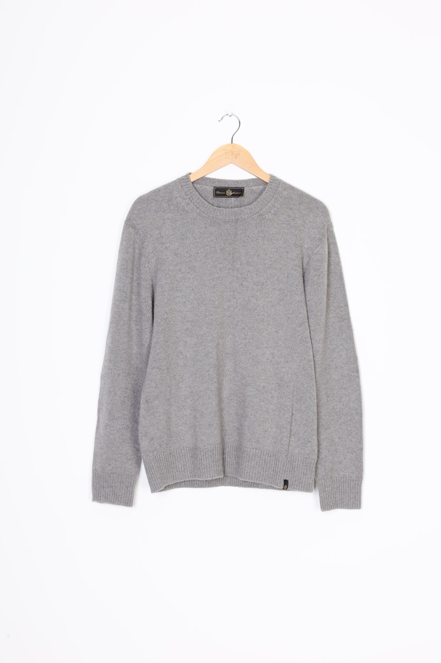Tabaroni Cashmere Mens Grey Jumper Size 50