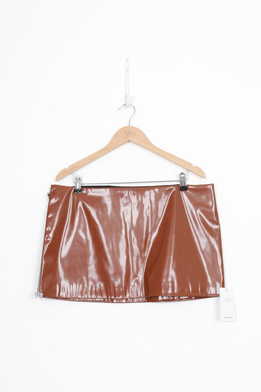 Acne Studios Womens Brown Skirt Size 42